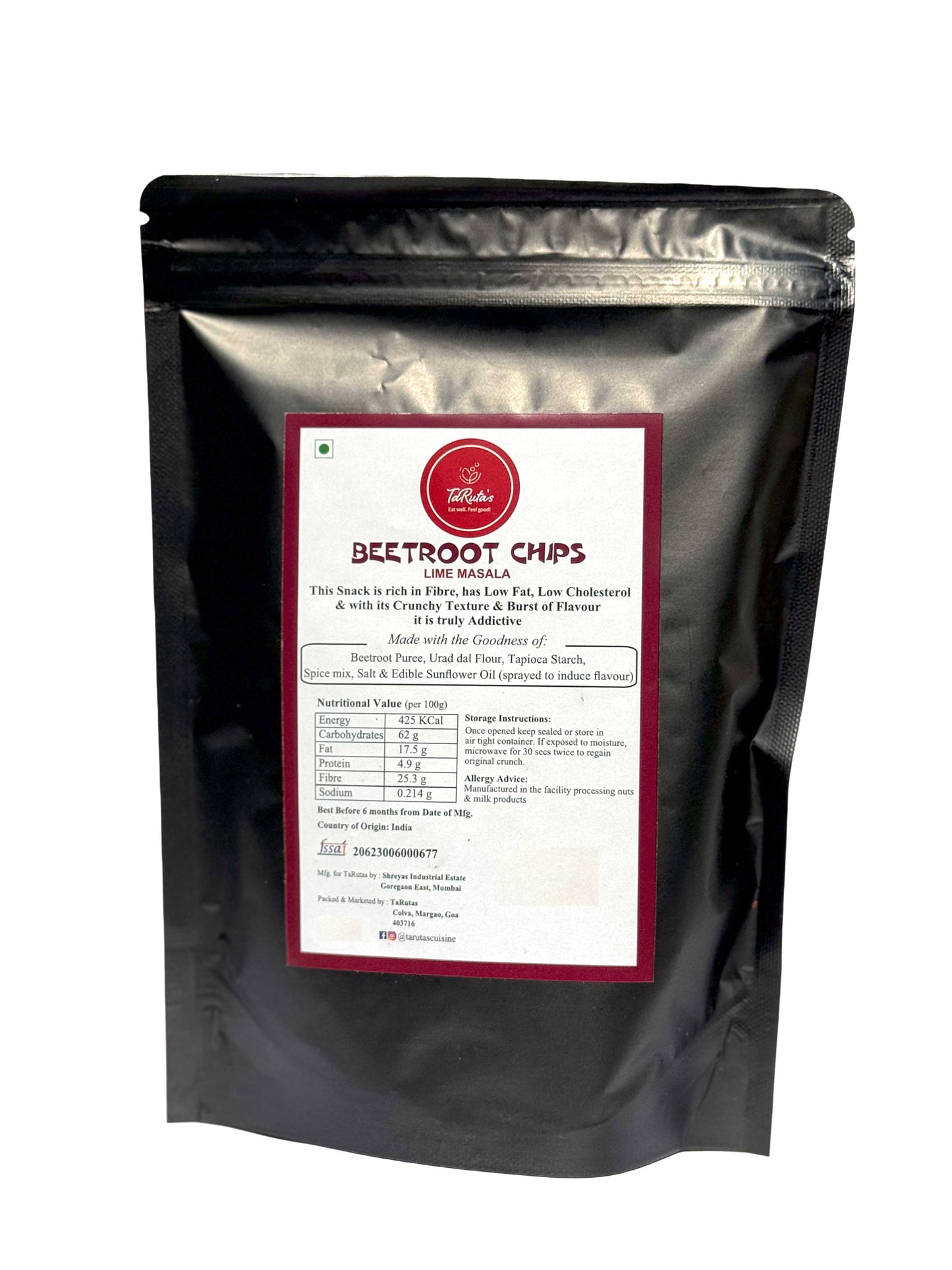 Beetroot Chips (Lime Masala)