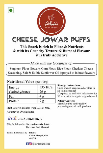 Cheese Jowar Puffs